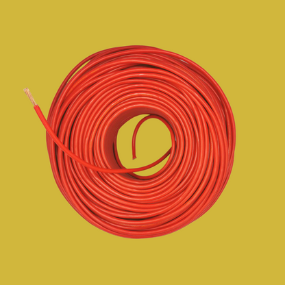 Kabel 1 x 10,0 (H07V-K) 100 Meter / rot