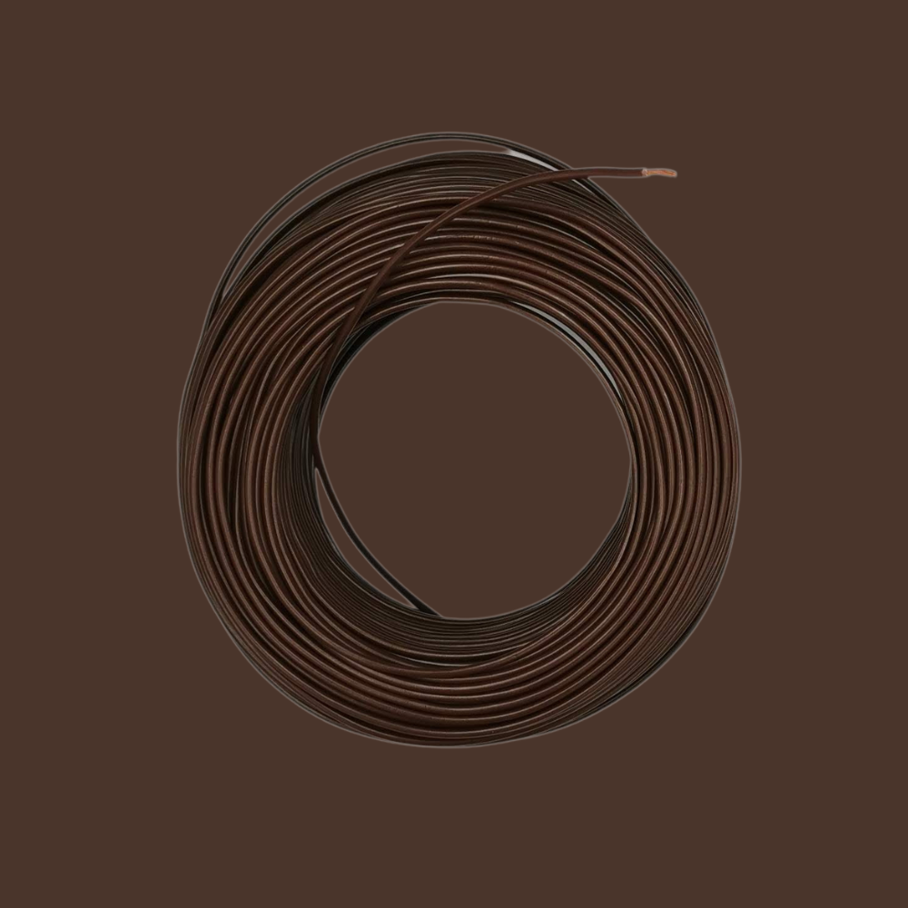 Kabel 1 x 1,5 (H07V-K) 10 Meter / braun