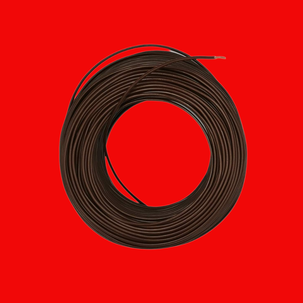 Kabel 1 x 1,5 (H07V-K) 10 Meter / braun