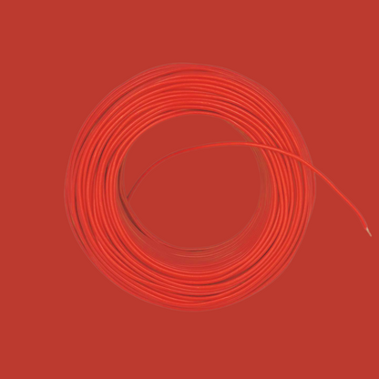 Kabel 1 x 1,5 (H07V-K) 10 Meter / rot