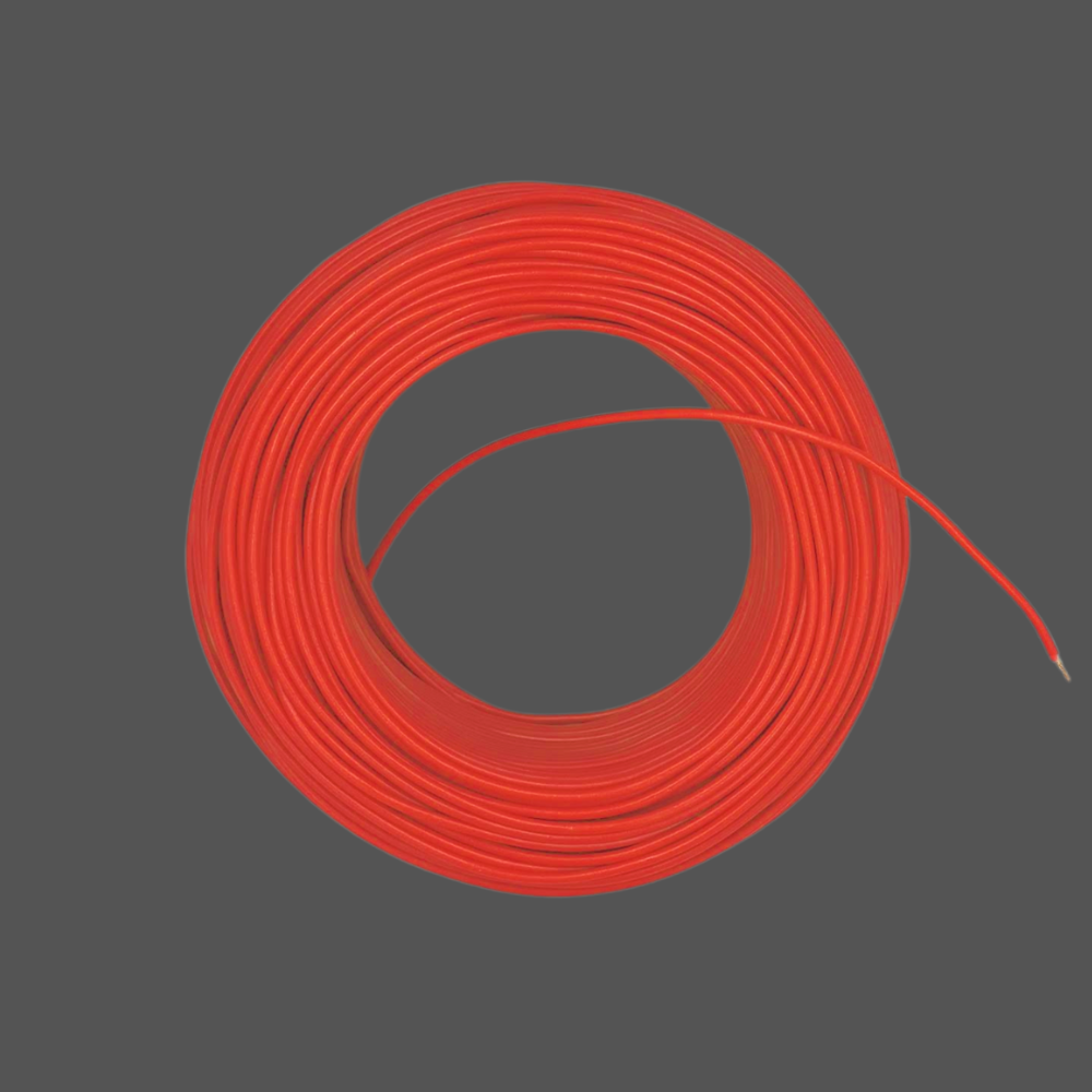 Kabel 1 x 1,5 (H07V-K) 10 Meter / rot