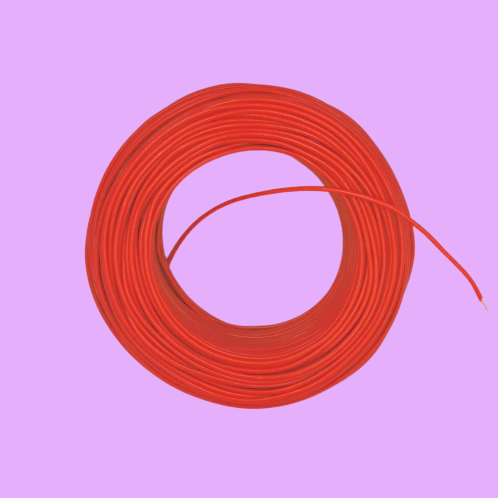 Kabel 1 x 1,5 (H07V-K) 10 Meter / rot