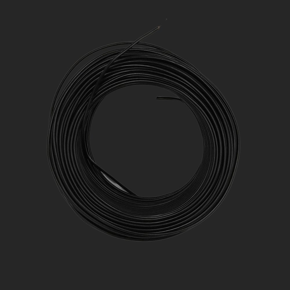 Kabel 1 x 1,0 (H05V-K) 10 Meter / schwarz