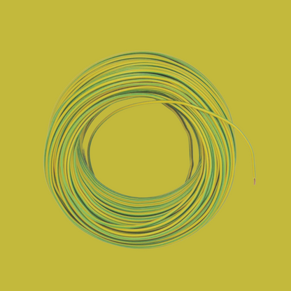 Kabel 1 x 1,0 (H05V-K) 10 Meter / gelb-grün