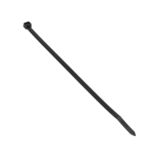 Kabelbinder, schwarz, UV-beständig, Breite 2,5 mm, Länge 100 mm, 100 Stück.