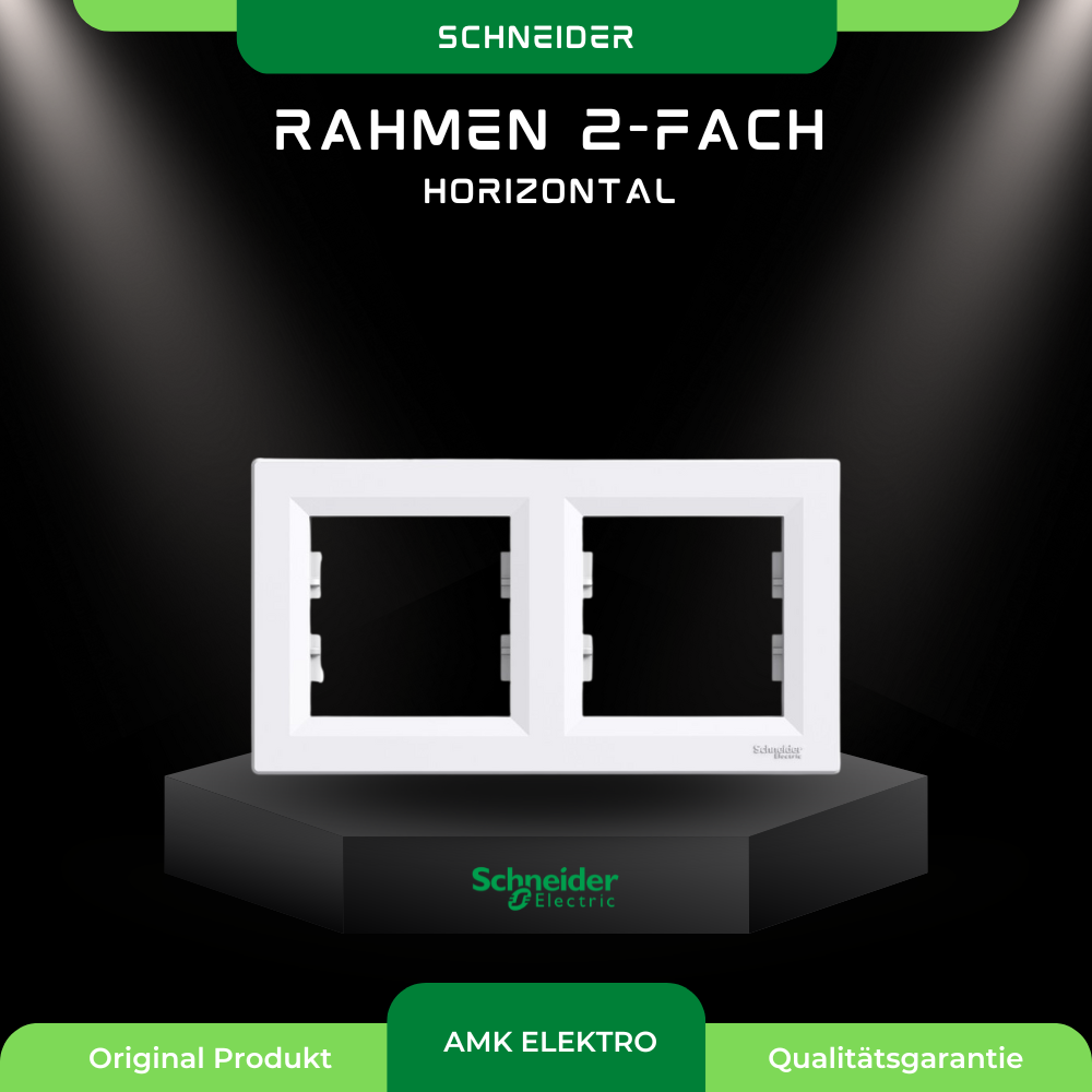 Rahmen 2-fach horizontal Weiß Asfora Schneider EPH5800221