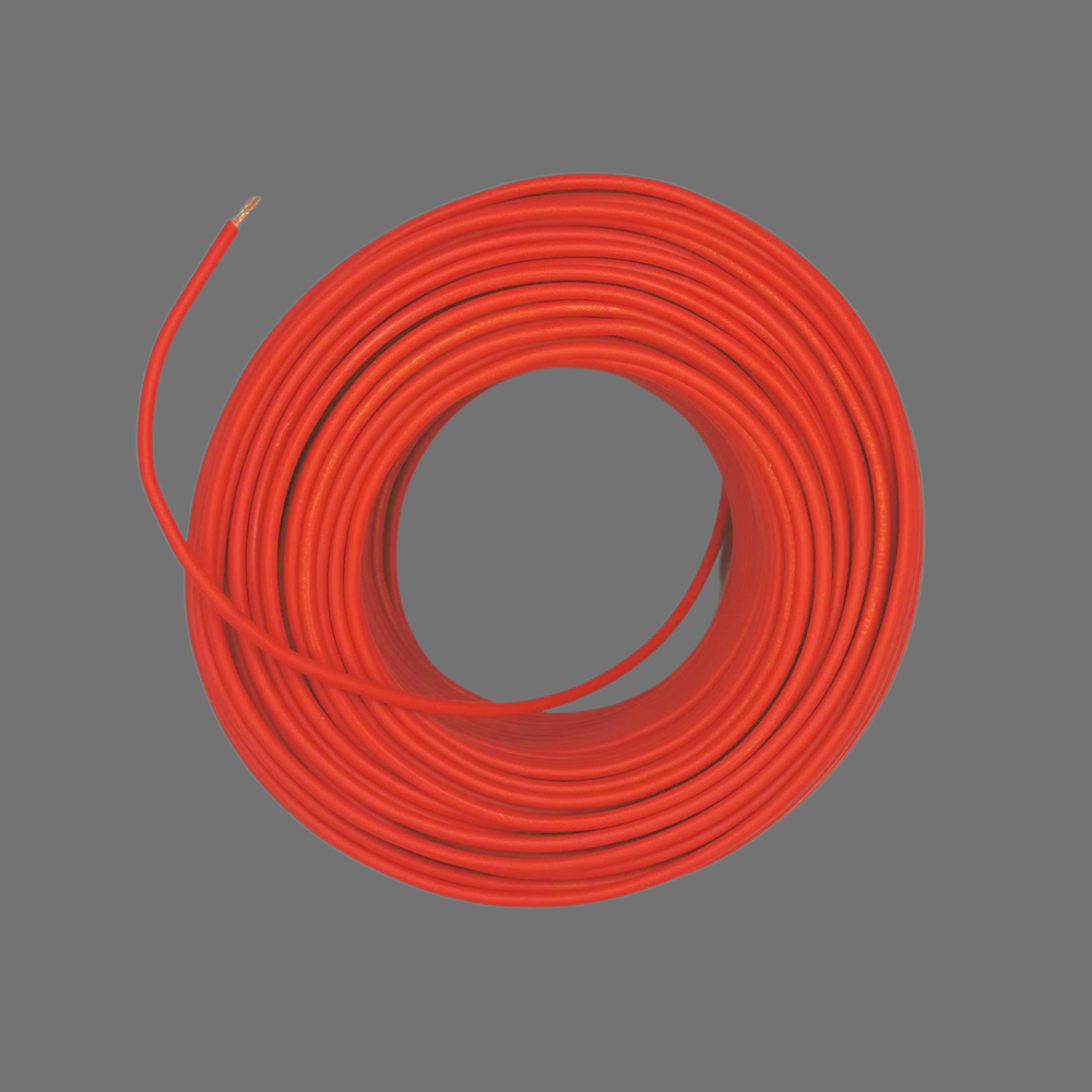 Kabel 1 x 4,0 (H07V-K) 10 Meter / rot