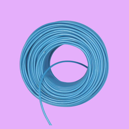 Kabel 1 x 6,0 (H07V-K) 10 Meter / blau