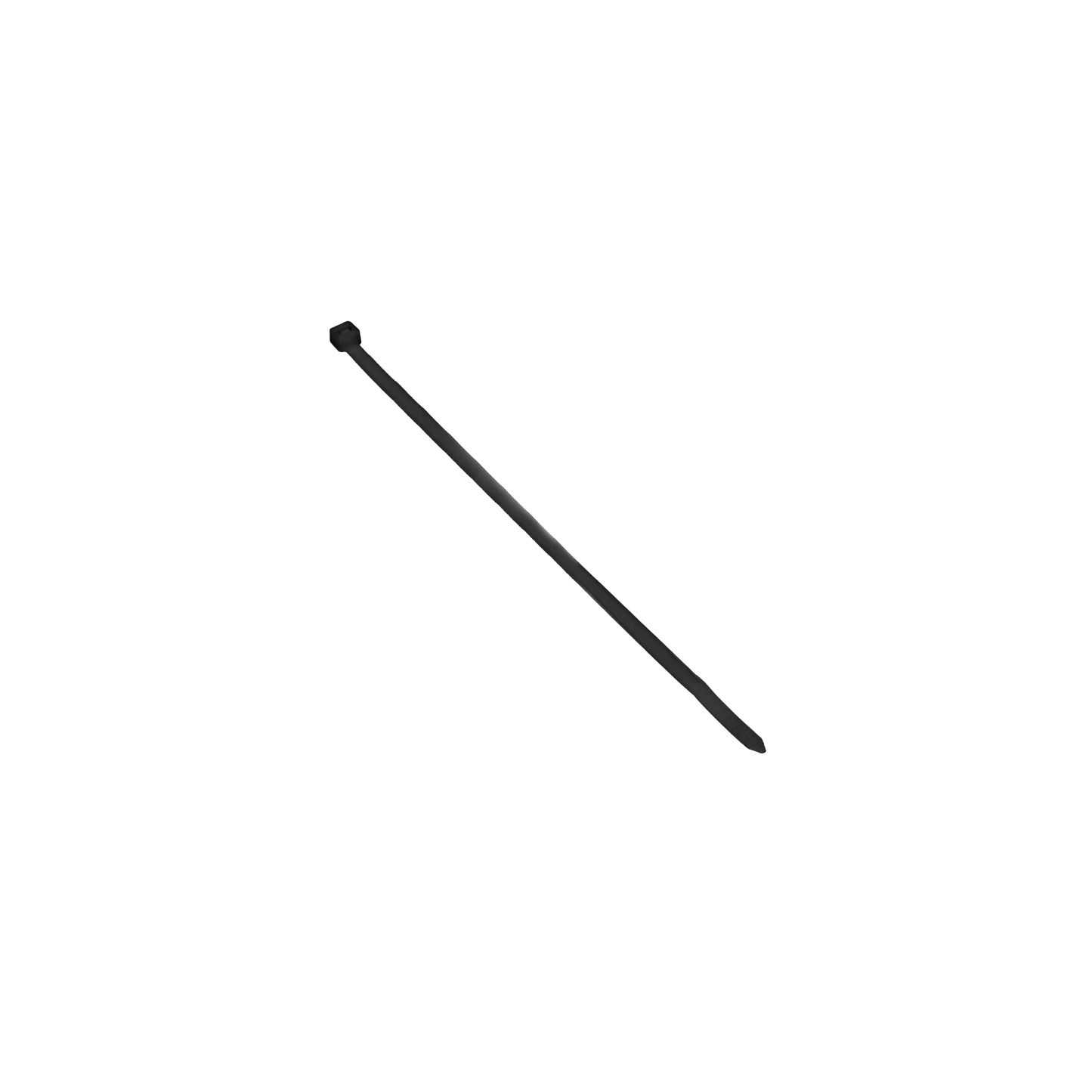 Kabelbinder, schwarz, UV-beständig, Breite 7,5mm, Länge 300mm, 100 Stück.