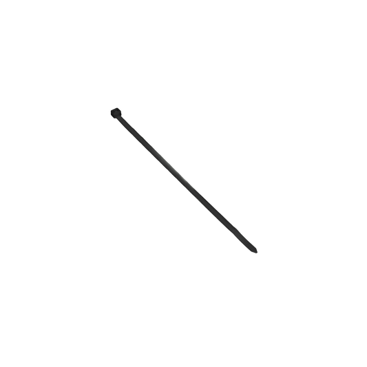 Kabelbinder, schwarz, UV-beständig, Breite 7,5mm, Länge 300mm, 100 Stück.