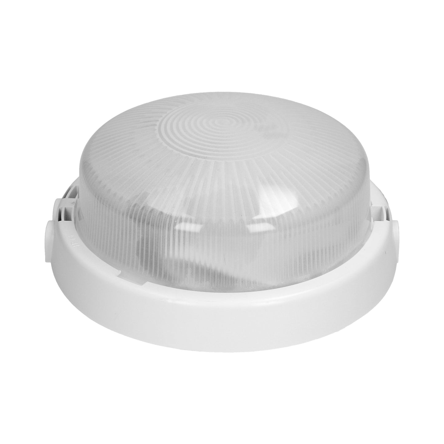 Leuchte mit Mikrowellen-Bewegungssensor, 100W, E27, IP44, Milchglas, Verschraubungen