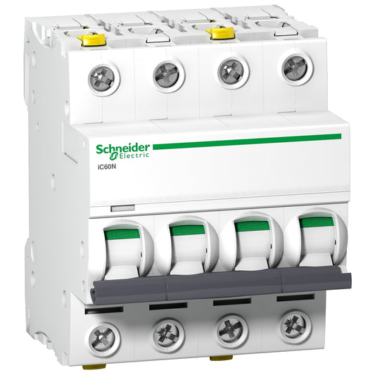 Schneider Electric Leitungsschutzschalter iC60N, 4P, 6A, B Charakteristik