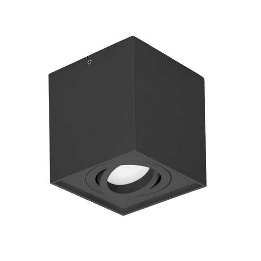 CAROLIN DLS GU10 Aufbau-Downlight max 35W, IP20, quadratisch, schwarz