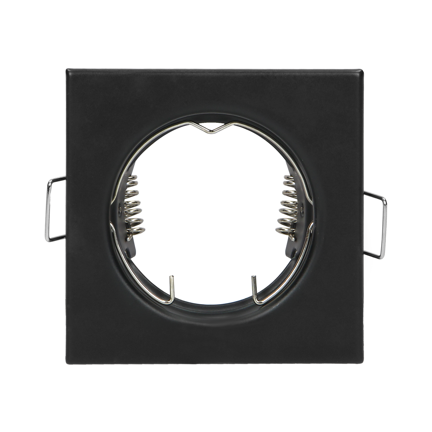 SUTRI SC Einbaurahmen für Strahler, MR16/GU10 max 50W, quadratisch, befestigt, Schwarz