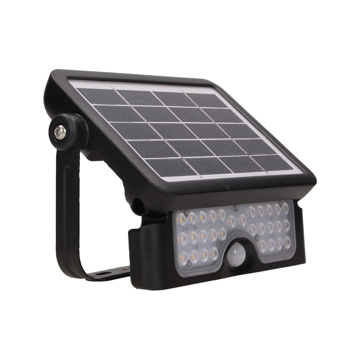 LUX LED 5W, Solarscheinwerfer mit Bewegungsmelder 500lm, IP65, 4000K, 2x1500mAh, schwarz
