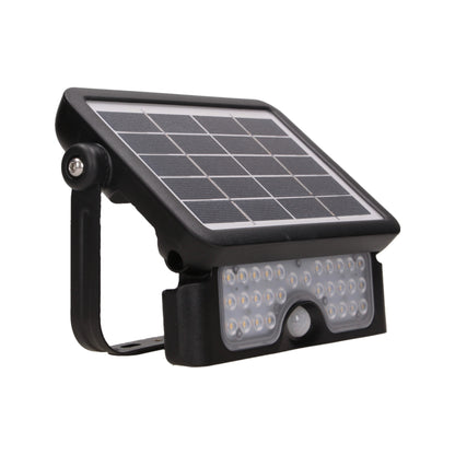 LUX LED 5W, Solarscheinwerfer mit Bewegungsmelder 500lm, IP65, 4000K, 2x1500mAh, schwarz