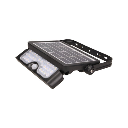 LUX LED 5W, Solarscheinwerfer mit Bewegungsmelder 500lm, IP65, 4000K, 2x1500mAh, schwarz