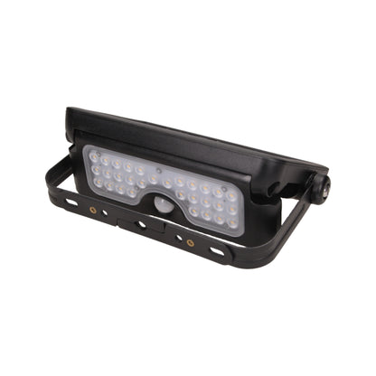 LUX LED 5W, Solarscheinwerfer mit Bewegungsmelder 500lm, IP65, 4000K, 2x1500mAh, schwarz