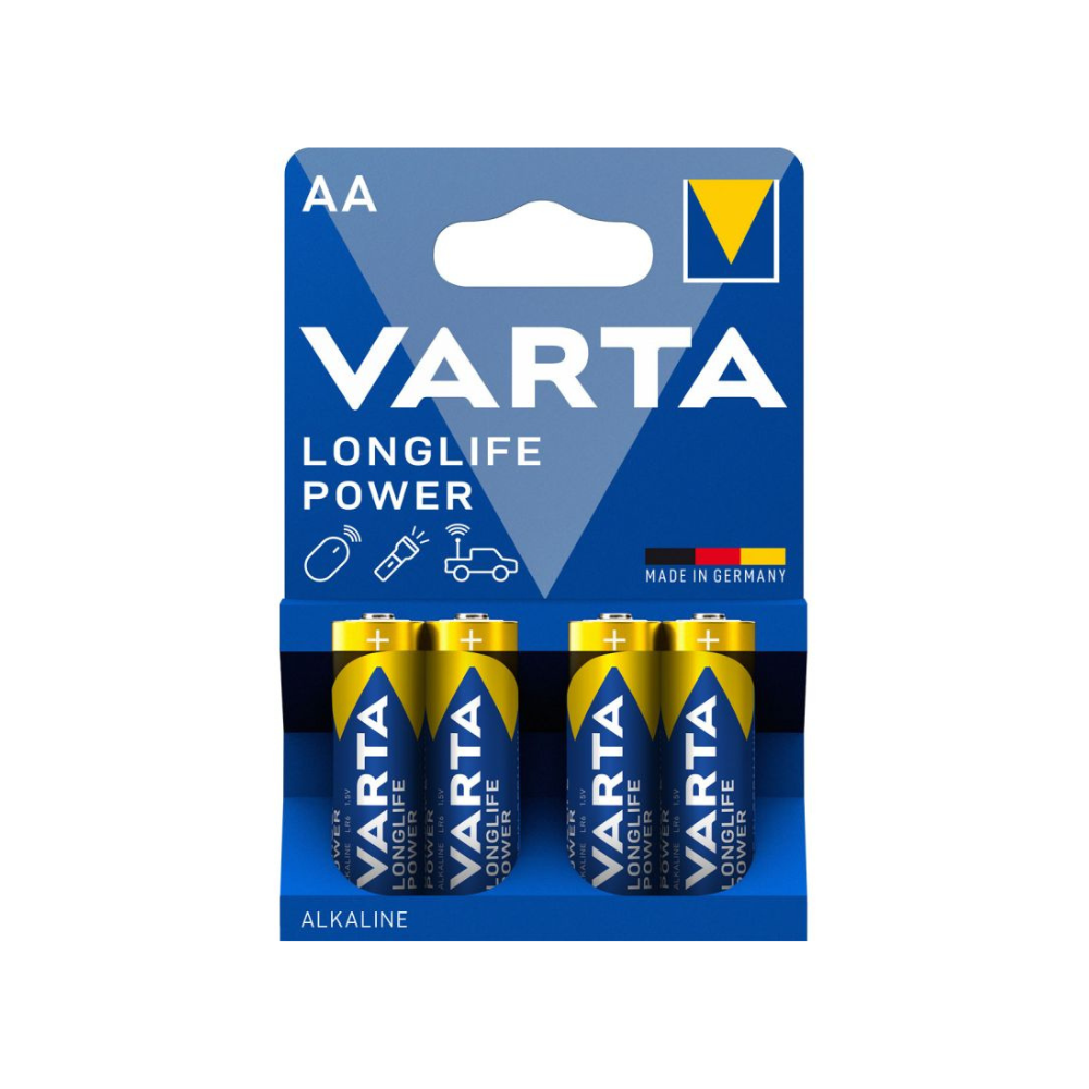 4 x Batterie Varta Longlife Power AA LR6 Mignon