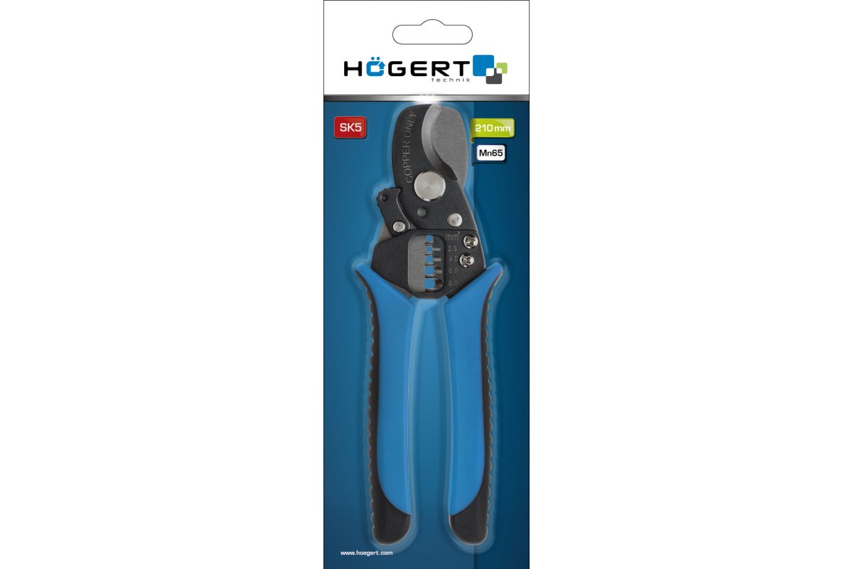 Högert Technik Kraft-Seitenschneider max. 12mm, 170mm