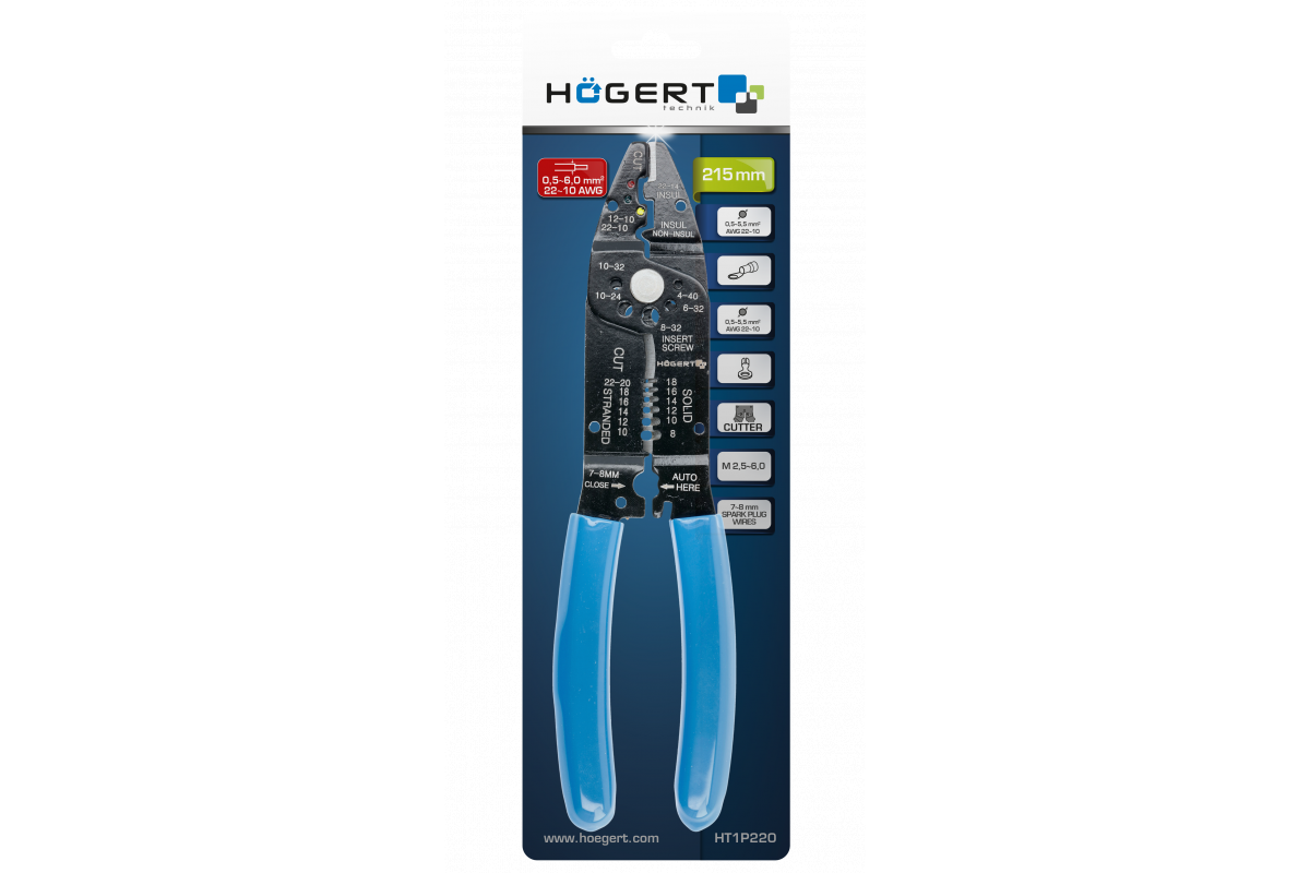 Högert Technik Abisolierzange 215mm