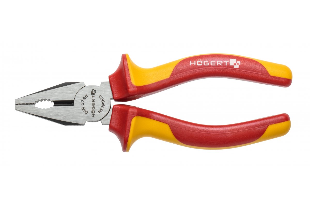 Högert Technik Werkzeug-Set 1000V, VDE (1xZange, 3xSchraubendreher, 1xSpannungsprüfer, 1xAbisolierer)