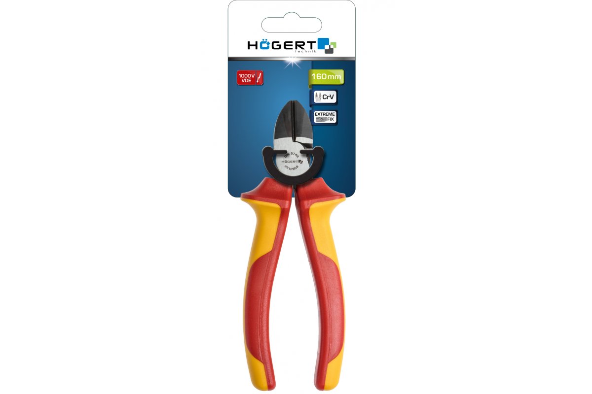Högert Technik Seitenschneider 160 mm, 1000 V, VDE