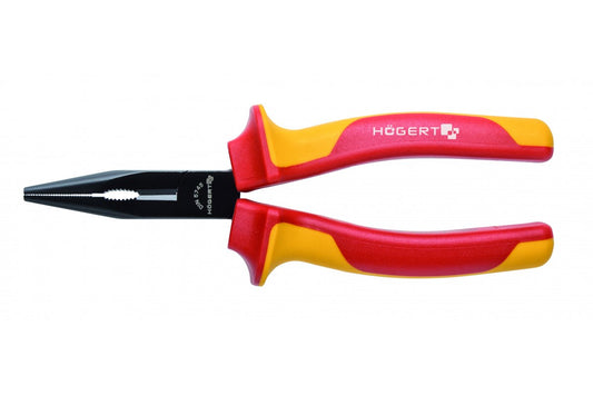 Högert Technik Flachrundzange, gerade 200 mm, 1000V VDE
