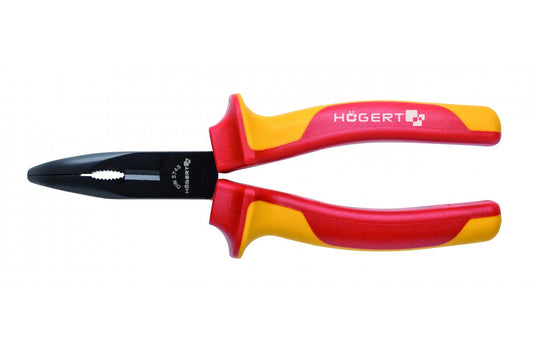 Högert Technik Flachrundzange, gerade 160 mm, 1000V VDE