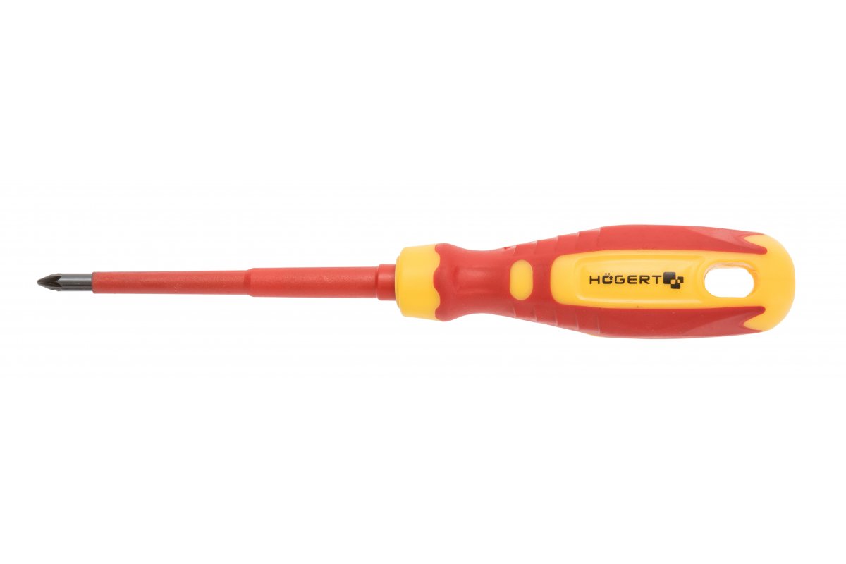 Högert Technik Werkzeug-Set 1000V, VDE (1xZange, 3xSchraubendreher, 1xSpannungsprüfer, 1xAbisolierer)