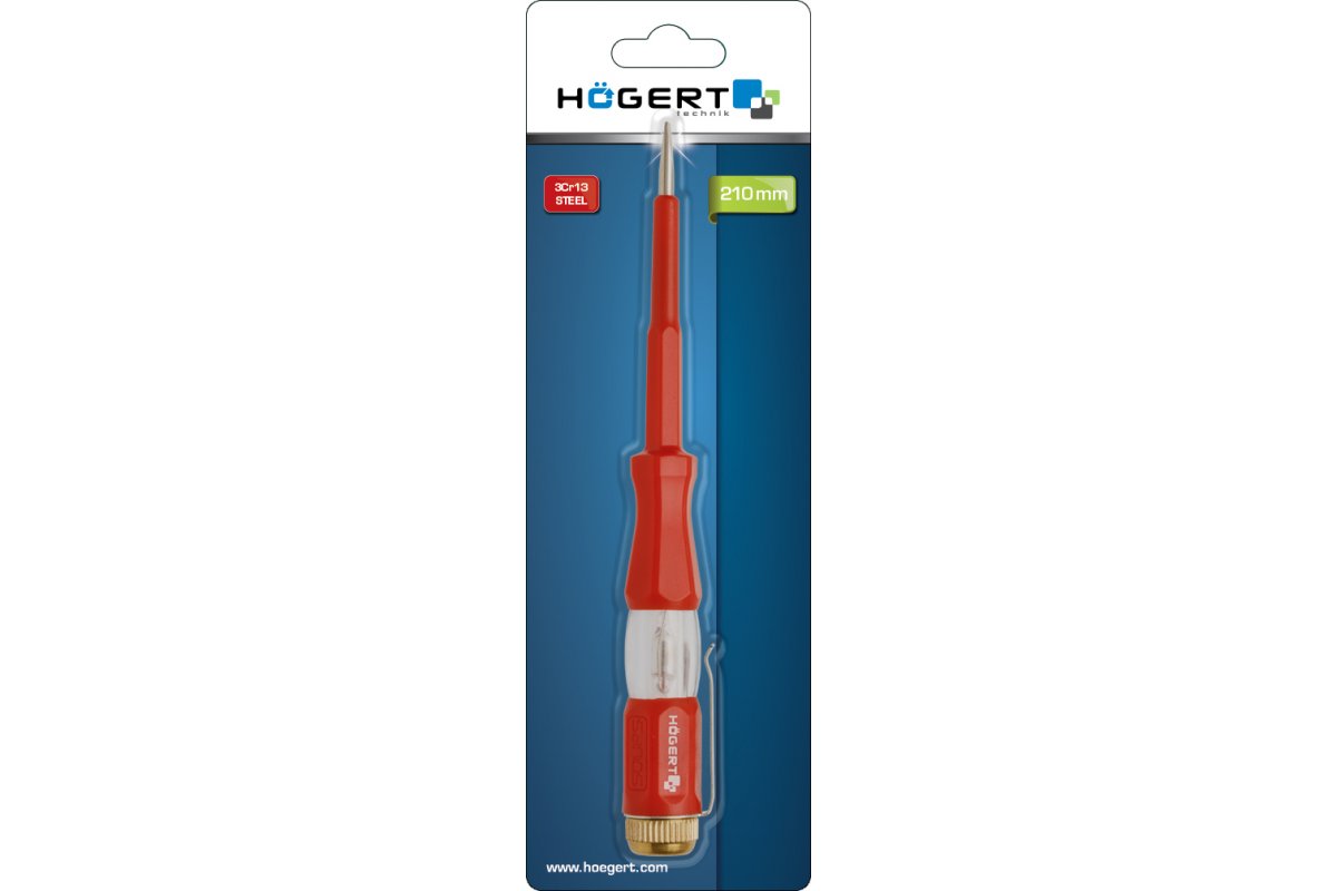 Högert Technik Spannungsprüfer 100-250V, 140 mm