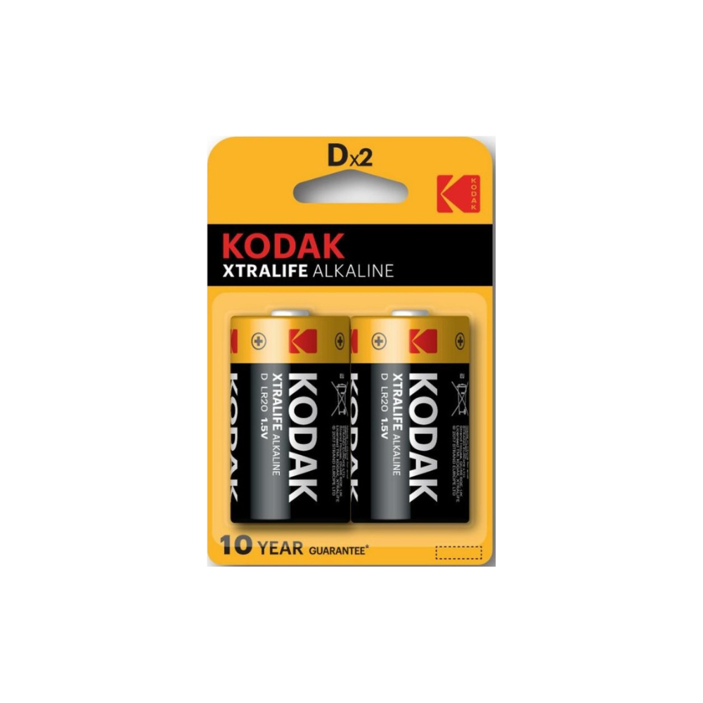 Kodak XTRALIFE D LR20 Alkaline Batterien 2er