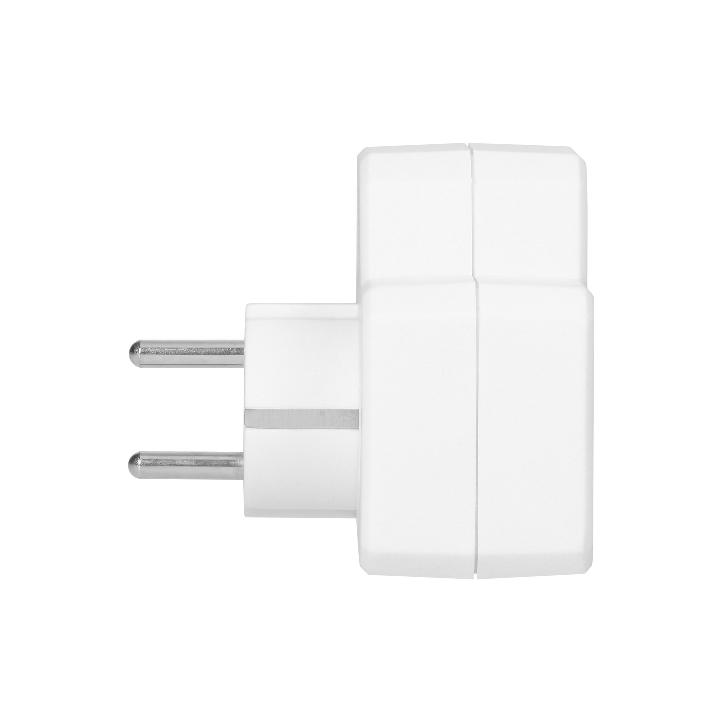 Elektrischer Verteiler mit Zentralschalter, 1x2P+E Schuko, 2x2P/II, weiß