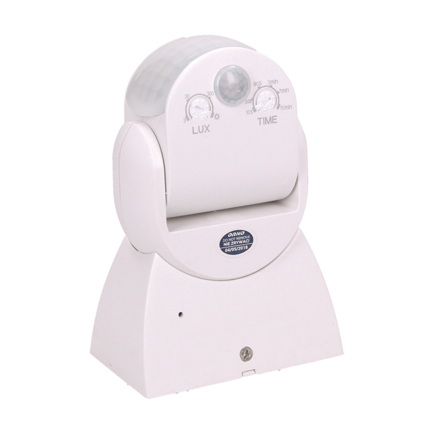 Bewegungsmelder 3600/180 Grad IP65, 1200W, weiß, zwei Sensoren