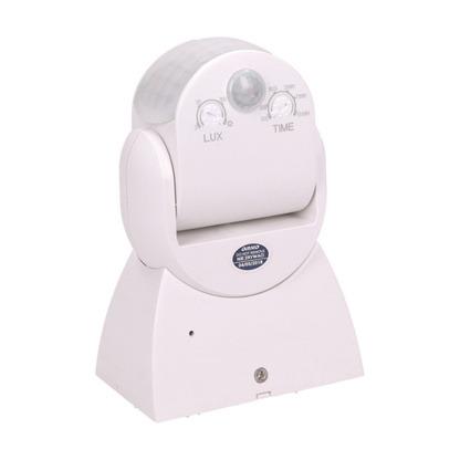 Bewegungsmelder 3600/180 Grad IP65, 1200W, weiß, zwei Sensoren