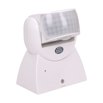 Bewegungsmelder 3600/180 Grad IP65, 1200W, weiß, zwei Sensoren