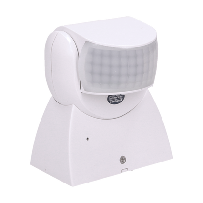 Bewegungsmelder 3600/180 Grad IP65, 1200W, weiß, zwei Sensoren
