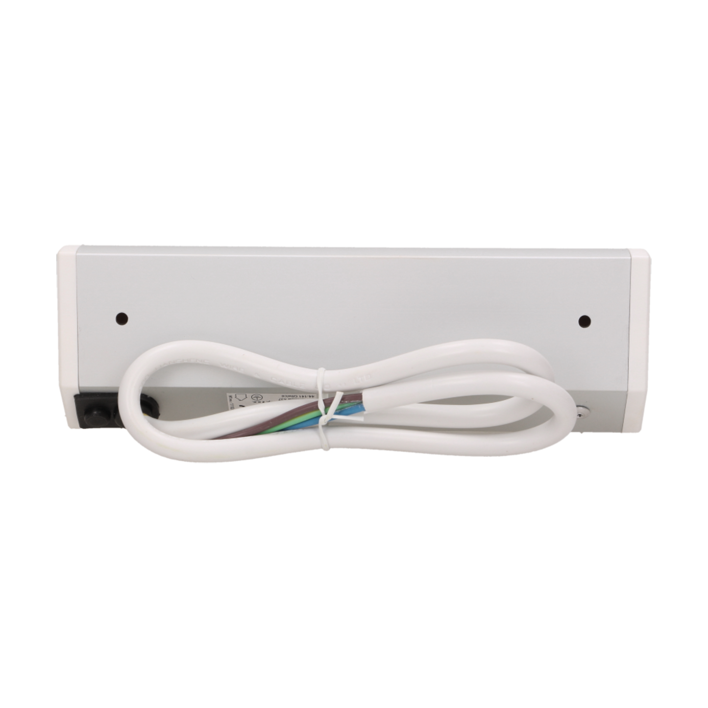 Möbel-Steckdose 3x2P+Z, Schuko Version, weiß-silber