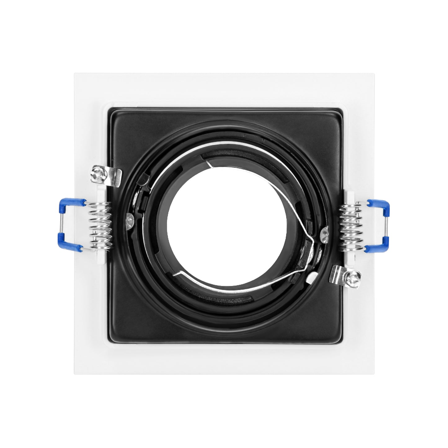 YOP dekorativer Rahmen für Strahler, MR16/GU10 max 50W, verstellbar weiß+schwarz