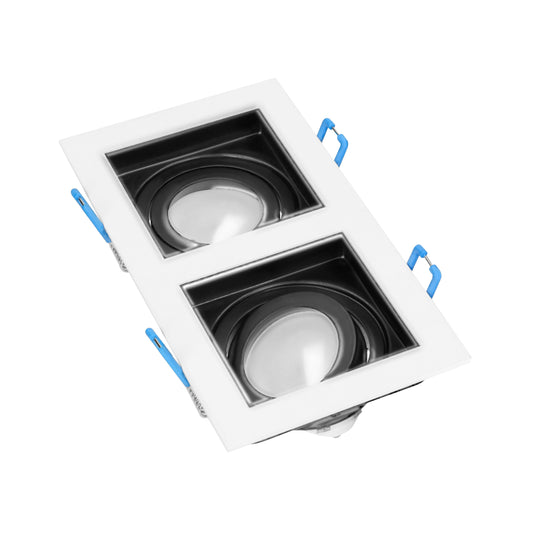 YOP 2 dekorativer Rahmen für Strahler, MR16/GU10 max 50W, verstellbar weiß+schwarz