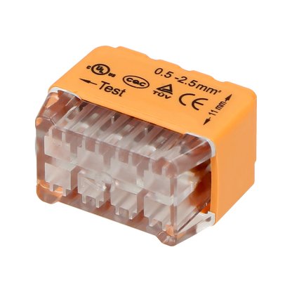 8-poliger Steckverbinder; für Kabel 0,75-2,5mm²; IEC 300V/24A 10 Stk.