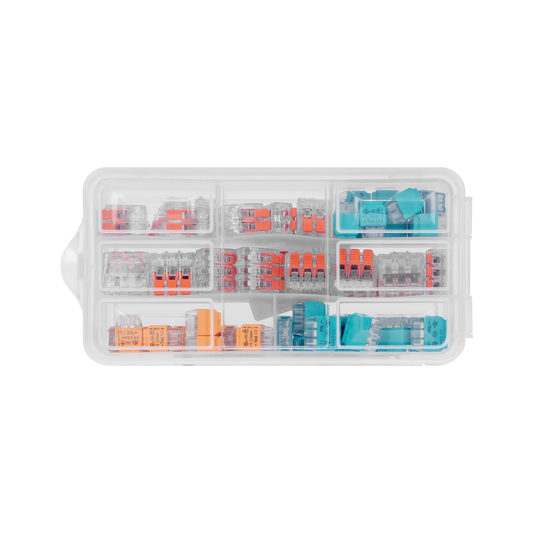 Set von Installationsklemmen APARTMENT in einer Box 65 Stk.