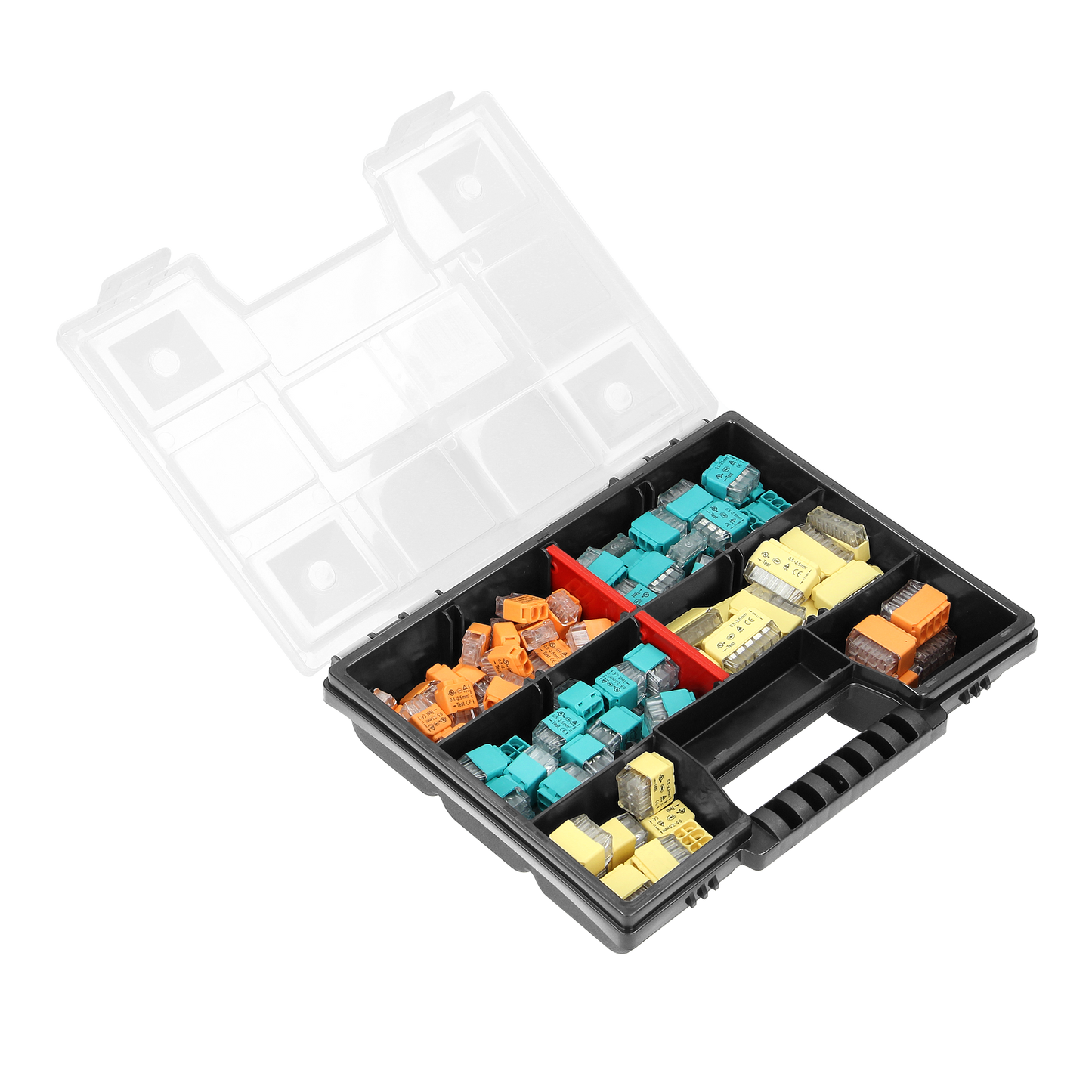Set von Installationsklemmen HOUSE in einer Box 123 Stk.