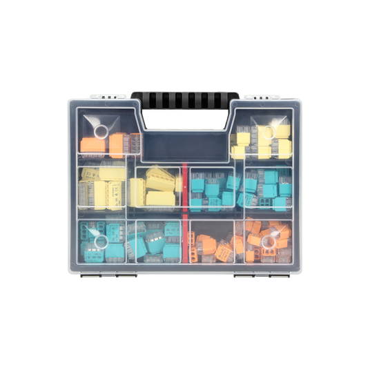 Set von Installationsklemmen HOUSE in einer Box 123 Stk.