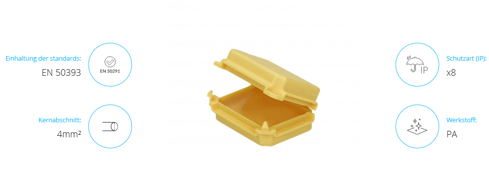 Anschlusskasten Gelbox IP x8, IP x8, große, Blisterpackung, 1 Stück