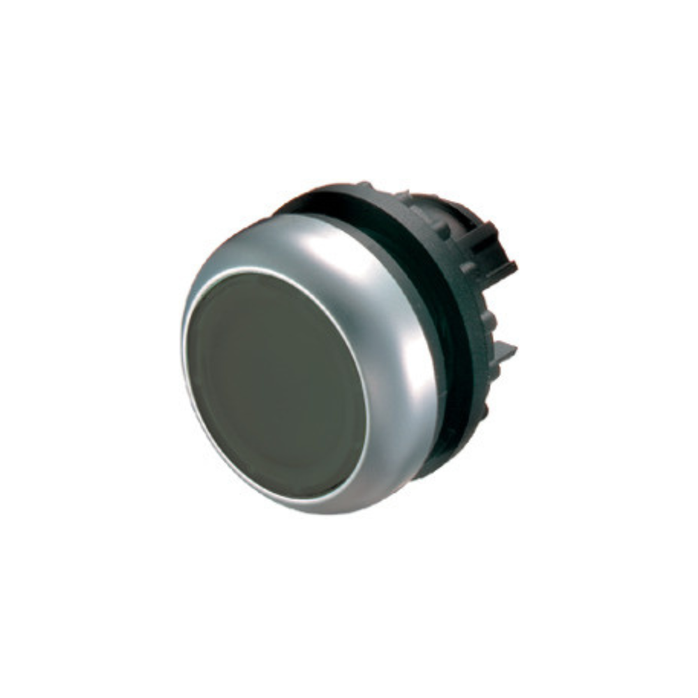 EATON M22-D-S - Drucktaste, RMQ-Titan, flach, tastend, schwarz, unbeschriftet, Frontring Titan