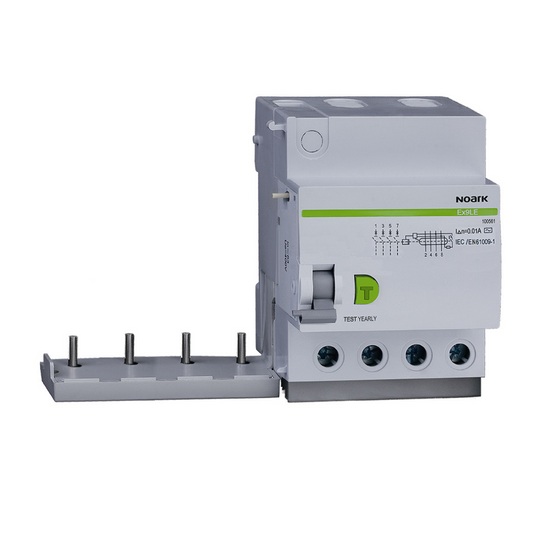 Noark 100581 Fehlerstrom-Zusatzblock Ex9LE 100mA 4P 40A