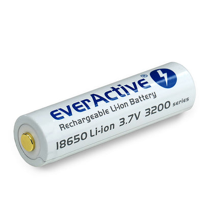 everActive 18650 3.7V Li-ion 3200mAh micro USB Batterie mit BOX und Ladekabel