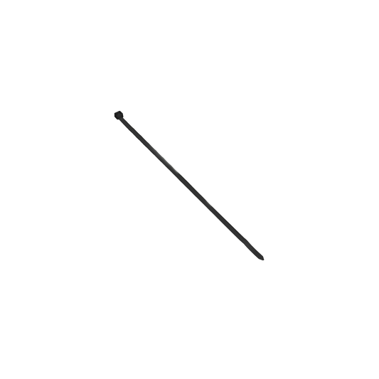 Kabelbinder, schwarz, UV-beständig, Breite 4,8mm, Länge 300mm, 100 Stück.