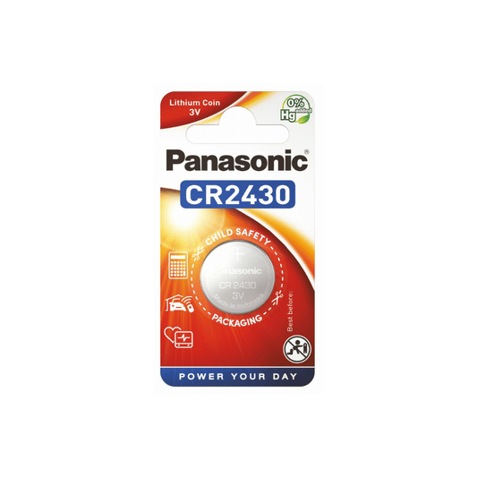Panasonic Knopfzelle CR2430 Lithium 3V (1er Blister)